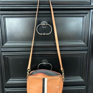 Clare V Tan Leather Crossbody Bag (Midi Sac)